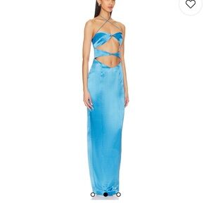 Sau Lee Palmer Dress in Azure 6